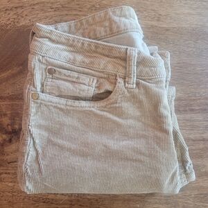 The Yaya Mid-Rise Corduroy Crop Flare Jeans by Pilcro (Anthropologie)